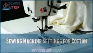 sewing machine settings for cotton