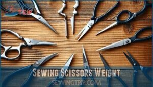 sewing scissors weight