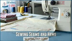 sewing seams and hems