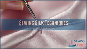 sewing silk techniques