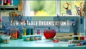 sewing table organization tips
