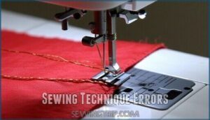 sewing technique errors