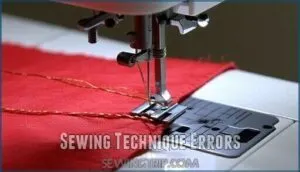 sewing technique errors