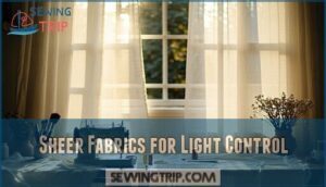 sheer fabrics for light control