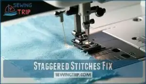 staggered stitches fix