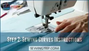 step 2: sewing curves instructions