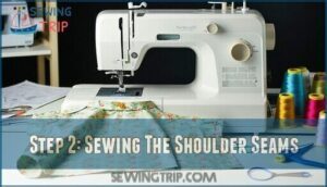 step 2: sewing the shoulder seams