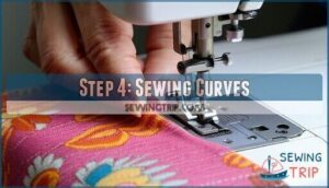 step 4: sewing curves