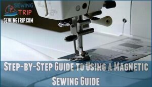 step-by-step guide to using a magnetic sewing guide