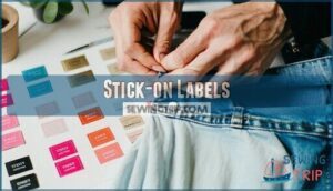 stick-on labels