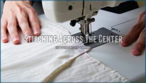 stitching across the center