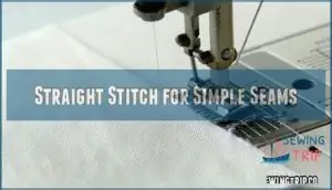 straight stitch for simple seams