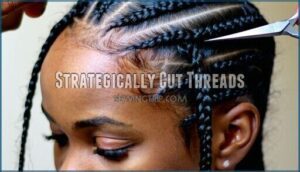 strategically cut threads