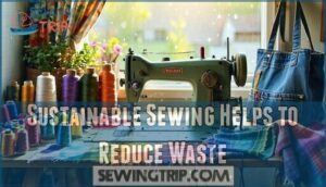 sustainable sewing helps to reduce waste