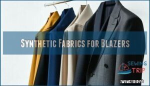 synthetic fabrics for blazers