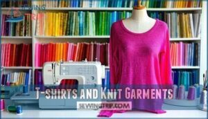 t-shirts and knit garments