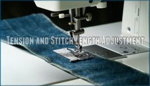 tension and stitch length adjustment