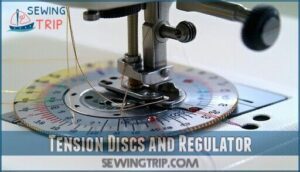 tension discs and regulator
