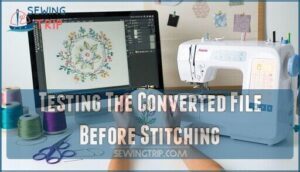 testing the converted file before stitching