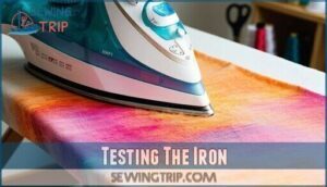 testing the iron
