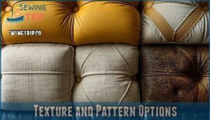 texture and pattern options