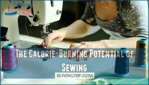 the calorie-burning potential of sewing