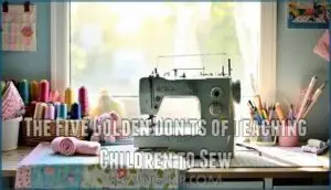 the five golden don'ts of teaching children to sew