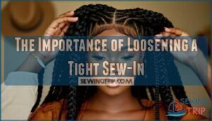 the importance of loosening a tight sew-in