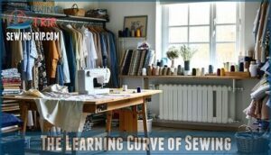 the learning curve of sewing