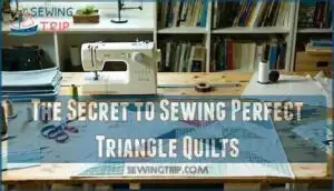 the secret to sewing perfect triangle quilts