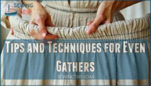 tips and techniques for even gathers