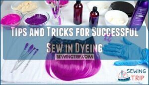 tips and tricks for successful sew in dyeing