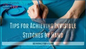 tips for achieving invisible stitches by hand