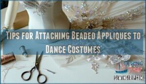 tips for attaching beaded appliques to dance costumes