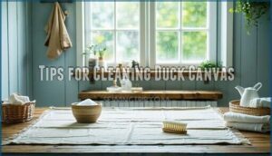 tips for cleaning duck canvas