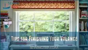 tips for finishing your valance tips for finishing your valance