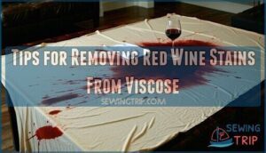 tips for removing red wine stains from viscose