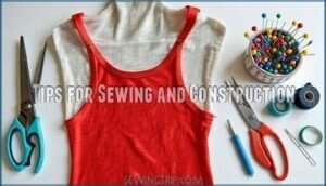 tips for sewing and construction