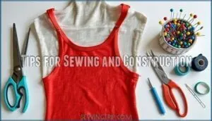 tips for sewing and construction