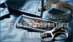 tips for sewing on air force uniforms