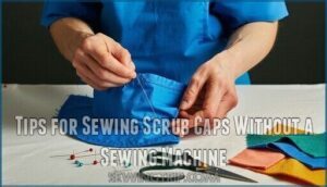 tips for sewing scrub caps without a sewing machine