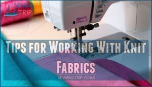 tips for working with knit fabrics