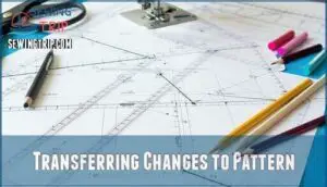 transferring changes to pattern