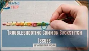 troubleshooting common backstitch issues