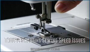 troubleshooting sewing speed issues