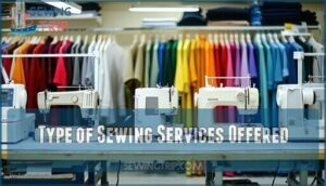 type of sewing services offered