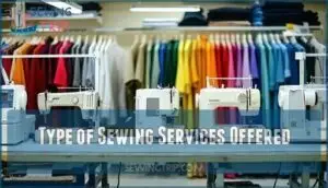 type of sewing services offered