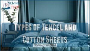 types of tencel and cotton sheets