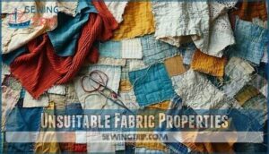 unsuitable fabric properties