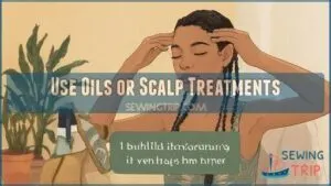 use oils or scalp treatments